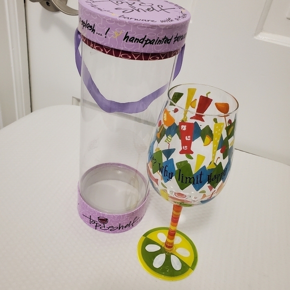 Top Shelf "Why Limit Happy to an Hour?" Wine Glass, all occasion gift - Picture 10 of 10